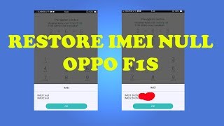 UPDATE REPAIR IMEI OPPO F1S [upl. by Pirzada]