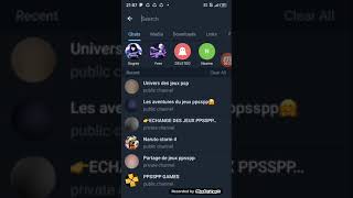 6 cités où on peut télécharger des jeux ppsspp sur Télégram [upl. by Daryl268]