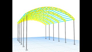 Techo Parabólico en Etabs V1910 Importando Geometría desde Autocad Par1 [upl. by Sam]