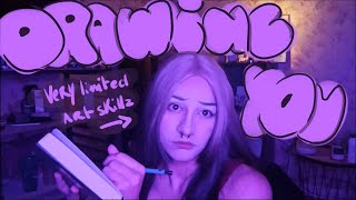 ASMR  Drawing you focus on me  repeating words lofi [upl. by Thedric]