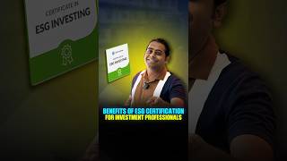 Benefits of ESG Certification For Investment Professionals  fintelligents esg [upl. by Otilegna]