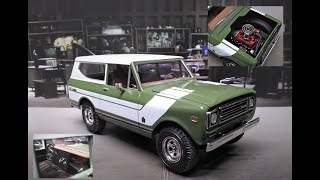 1977 INTERNATIONAL HARVESTER SCOUT II 345 V8 SUV 125 SCALE MODEL KIT BUILD REVIEW AMT1248 AMT [upl. by Ial]