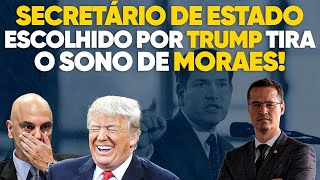 A casa caiu Alexandre de Moraes não dorme mais com novo Secretário de Estado de Trump [upl. by Harmony]