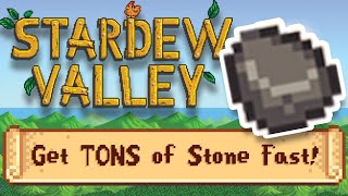 How to Quickly get TONS of Stone in Stardew Valley 15 [upl. by Laved139]