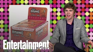 Bates Motel Freddie Highmore Reveals The Last Time He Cried  Entertainment Weekly [upl. by Nauqel]