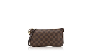 Louis Vuitton Damier Ebene Pochette Accessories NM [upl. by Haynes402]