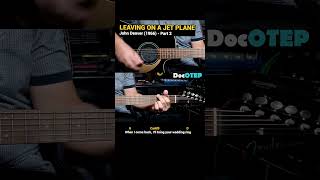 Leaving On A Jet Plane  John Denver 1966 Easy Guitar Chords Tutorial with Lyrics Part 2 REELS [upl. by Imena]