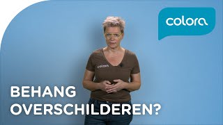 Kan ik behang overschilderen  Verfvragen en tips van de colora coach [upl. by Anum]