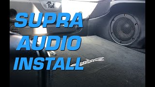 Toyota Supra  HighResolution Audio Install [upl. by Allegna]