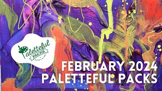 February 2024 Premier Paletteful Packs Unboxing amp Demo [upl. by Letnuahs]