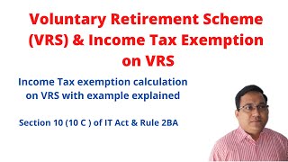 VRS amp Income Tax exemption on VRS calculation [upl. by Larkins]