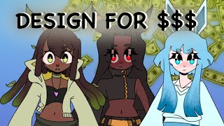 Make BANK w YOUR Character Designs adoptables speedpaint [upl. by Esinrahc641]