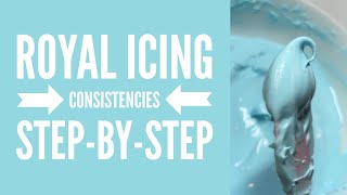 StepbyStep Instructions for Royal Icing Consistencies [upl. by Hebbe]