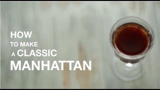 How to Make a Classic Manhattan Cocktail recipe [upl. by Kester]