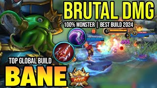 BANE BEST BUILD 2024  TOP GLOBAL BANE GAMEPLAY  MOBILE LEGENDS✓ [upl. by Longo]