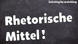 Rhetorische Mittel in Deutsch analysieren [upl. by Babs]