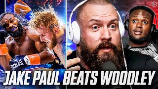 JAKE PAUL BEATS TYRON WOODLEY  Live Reactions [upl. by Prasad]