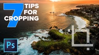 CROP in PHOTOSHOP CC  7 INSTANTLY useful TIPS [upl. by Nwahsar]