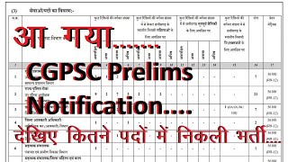 Cgpsc Prelims Advertisement 2024  2025  cgpsc exam detail 2024  25  Cgpsc pre post details [upl. by Ocir]