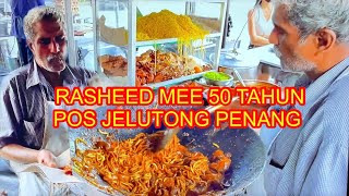 MALAYSIA MEE GORENG MAMAK USING CHARCOAL FIRE MEE RASHEED JELUTONG PENANG [upl. by Blanca]