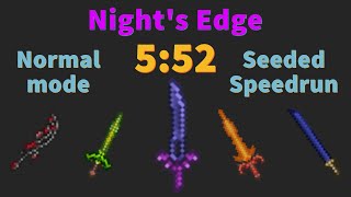 Nights Edge Speedrun in 552  Seeded Normal mode 135 Former WR [upl. by Nostets]