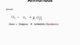 Anhídrido oxido ácido ecuación nomenclatura [upl. by Malvina]