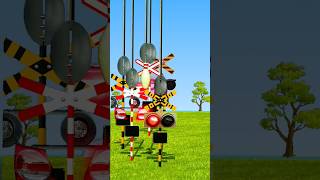 Hit with Ball railroadcrossing animation funny viralvideo [upl. by Eelyac]