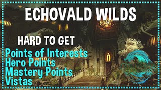 Guild Wars 2 Echovald Wilds Hard to get POI HP MP and Vistas [upl. by Jo Ann]