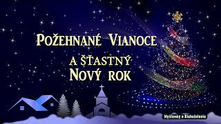 Vianoce  Modré Vianoce Pozdrav k Vianociam Šťastné veselé a požehnané Vianoce Vianočné prianie [upl. by Ecnahs]