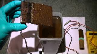 How to make copper oxide CuO using electrolysis [upl. by Allyce]