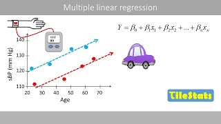 Multiple linear regression  explained with two simple examples [upl. by Dranyam]