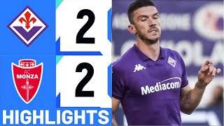 Fiorentina  Monza 22 Hightlights  Serie A 20242025 [upl. by Digirb]