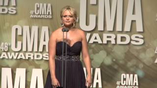 Miranda Lambert  2012 CMA Awards  Interview [upl. by Biron]