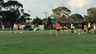 Long pass training upfield soccer club [upl. by Jangro]