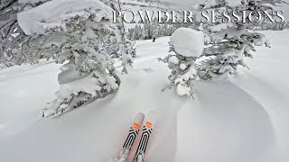 DEEP POWDER SKIING WITH THE BLACK CROWS NOCTA 121 [upl. by Saint]