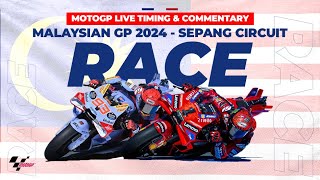 LIVE Data MotoGP Race Malaysian GP 2024  Sepang International Circuit  Commentary [upl. by Tarton790]