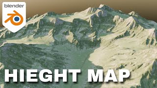 Using Height map in Blender to create landscapes [upl. by Elocan]