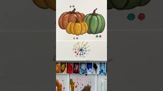 Complementary Colors can help bring the vibrancy down for those perfect fall colors watercolor art [upl. by Trebuh122]