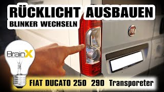 Fiat Ducato 250 Rückleuchte ausbauen Blinker wechseln [upl. by Ruscio943]