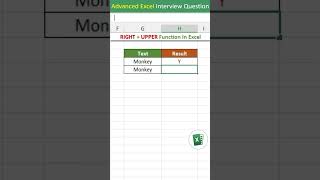 RIGHT  UPPER function in excel  RIGHT  UPPER formula in excel  excel interview questions excel [upl. by Riorsson]