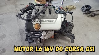 Gm Corsa GSi  Remontagem do motor fora do carro [upl. by Casilda]