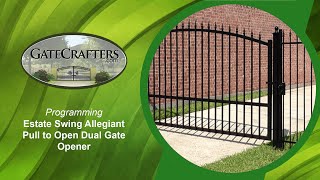 How To Program Estate Swing Allegiant Pull To Open Driveway Gate Opener [upl. by Dnumsed409]