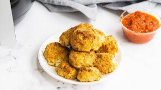 Air Fryer Cheesy Alfredo Arancini [upl. by Oitaroh885]