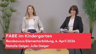 Fabe im Kindergarten – «Rendezvous Elementarbildung» Folge 43 [upl. by Blumenthal743]