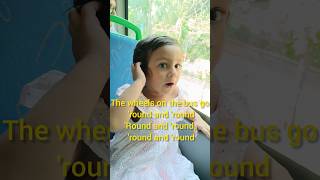 Wheels on the Bus  Myra singing🎤 CoComelon Nursery Rhymes and Kids Songs shorts kidsvideo [upl. by Aun]