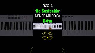 Escala Re Sostenido Menor Melódica piano acordes teclado armonia escalamayor keyboard [upl. by Orteip]