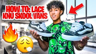 HOW TO Lace KNU SKOOL Vans  Mens Fashion amp Streetwear [upl. by Sigrid]