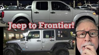 Jeep Wrangler to Nissan Frontier nissanfrontier jeepwrangler truck review automobile [upl. by Deloris]