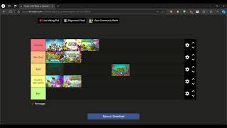 Remaking my PVZ games tier list [upl. by Airtal]
