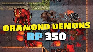 Oramond Demons  RP 350 solo  Tibia hunting [upl. by Assilanna]